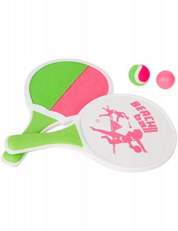 Set tenis de plaja ACTION, mix culori