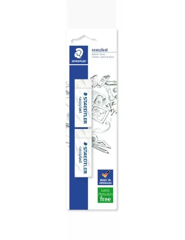 Set radiere 2 bucati Staedtler, alb