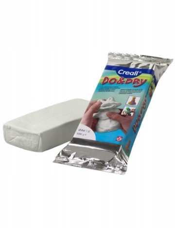 Argilă de modelat auto-întăritoare, 500g ACTION, alb
