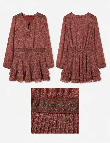 Rochie scurta Pepe Jeans, rosu