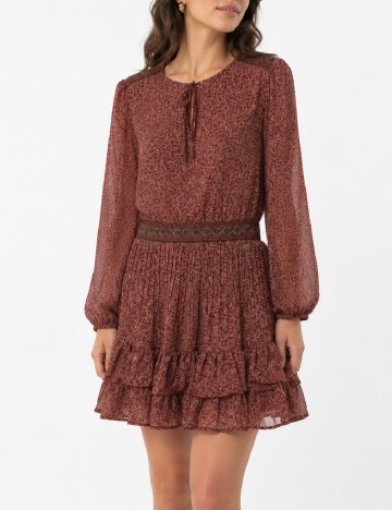 Rochie scurta Pepe Jeans, rosu