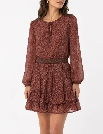 Rochie scurta Pepe Jeans, rosu