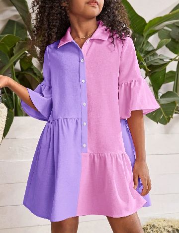 Rochie Shein Kids, mov/roz