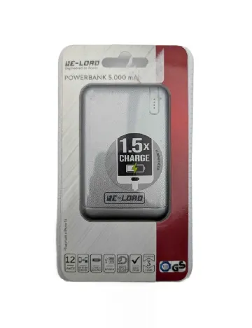 Baterie externa 5.000 mAh Re-load, gri