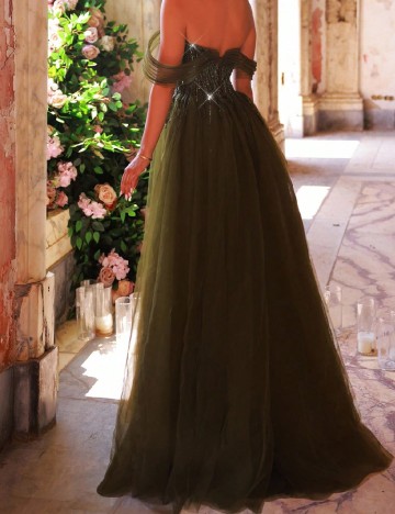 Rochie lunga Glamrae, verde