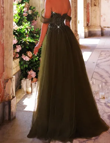 Rochie lunga Glamrae, verde