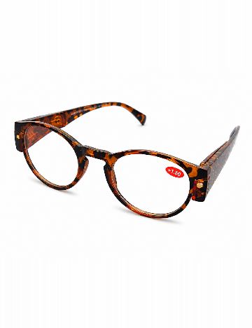 Ochelari pentru citit cu leduri, dioptrii +1.50 ACTION, maro