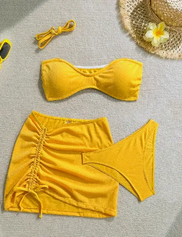 Costum de baie SHEIN, galben