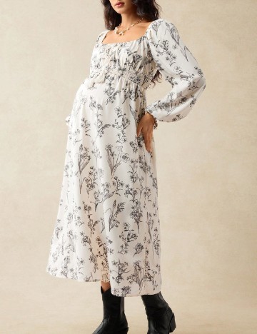Rochie medie SHEIN Maternity, bej