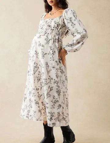 Rochie medie SHEIN Maternity, bej