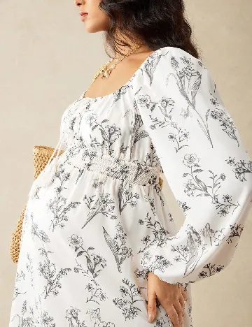 Rochie medie SHEIN Maternity, bej