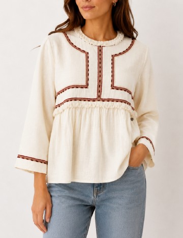 Bluza Pepe Jeans, ecru