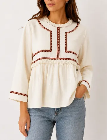 Bluza Pepe Jeans, ecru