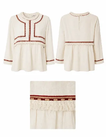 Bluza Pepe Jeans, ecru