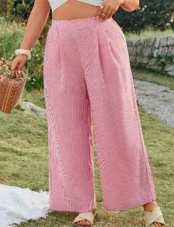Pantaloni SHEIN CURVE, roz