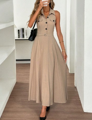 Rochie medie SHEIN, maro