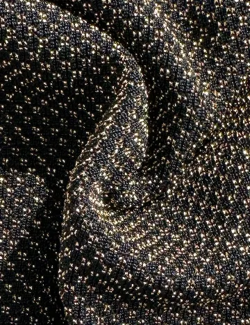 Costum de baie SHEIN, negru/auriu