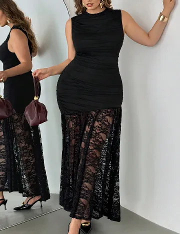 Rochie lunga SHEIN CURVE, negru