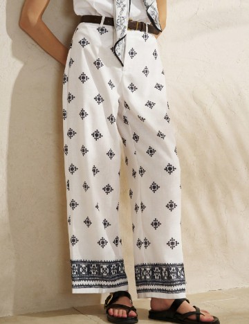 Pantaloni SHEIN, alb