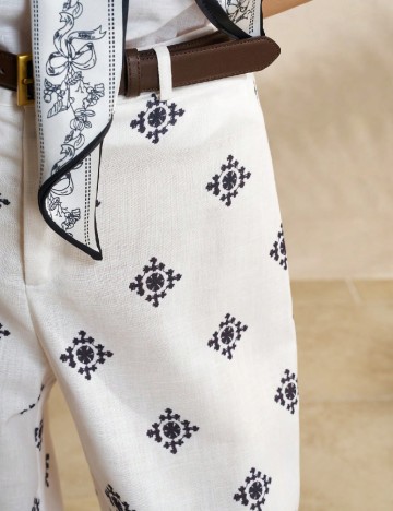 Pantaloni SHEIN, alb