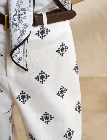 Pantaloni SHEIN, alb
