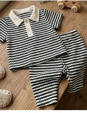 Compleu Shein Kids, crem/negru