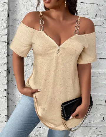 Bluza SHEIN CURVE, crem