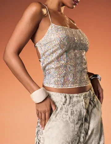 Top SHEIN, crem
