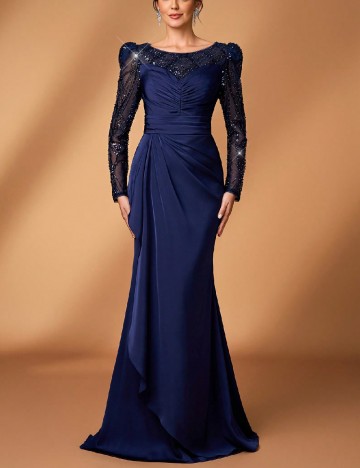 Rochie lunga SHEIN, bleumarin inchis