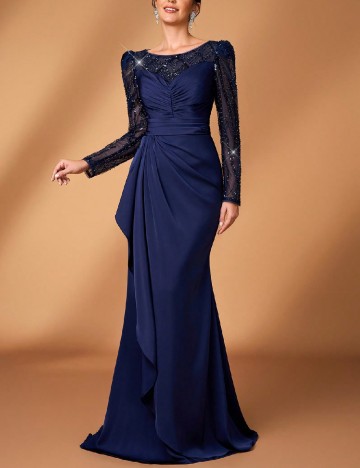 Rochie lunga SHEIN, bleumarin inchis