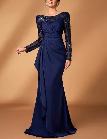 Rochie lunga SHEIN, bleumarin inchis