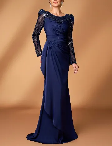 Rochie lunga SHEIN, bleumarin inchis