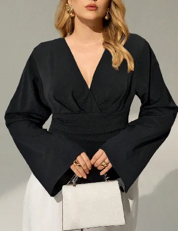 Bluza SHEIN CURVE, negru