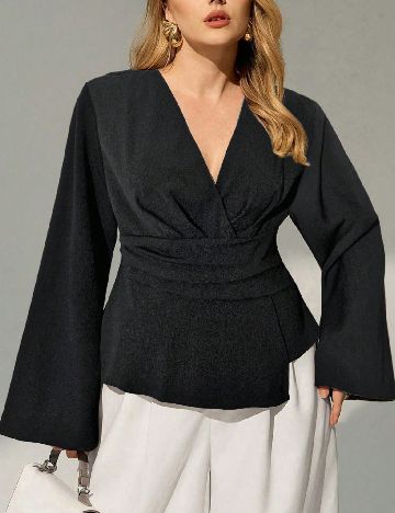 Bluza SHEIN CURVE, negru