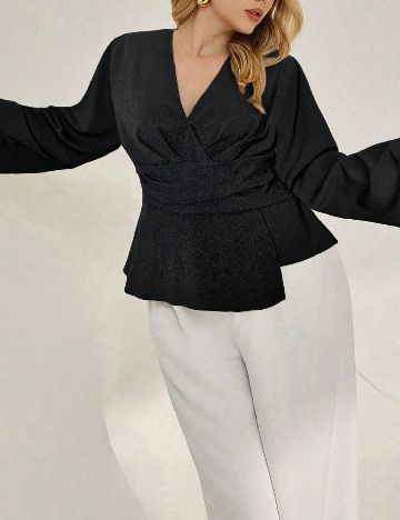 Bluza SHEIN CURVE, negru