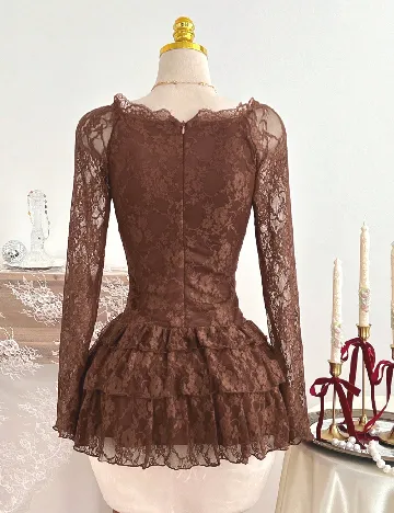 Rochie scurta SHEIN, maro