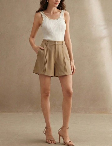 Pantaloni scurti Anewsta, kaki