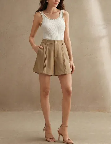Pantaloni scurti Anewsta, kaki