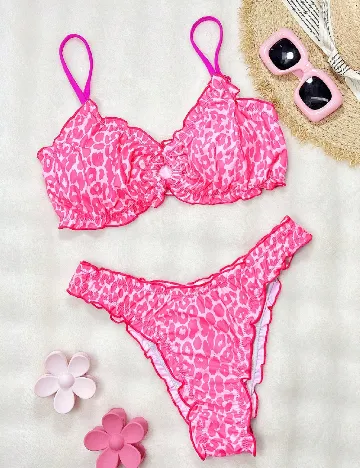 Costum de baie SHEIN, roz