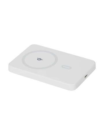 Baterie externă wireless 5000 mAh Re-load, alb