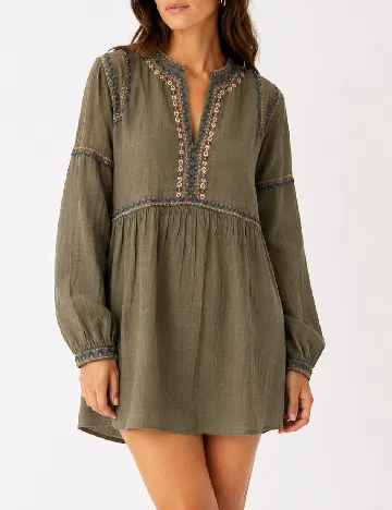 Rochie scurta Pepe Jeans, verde