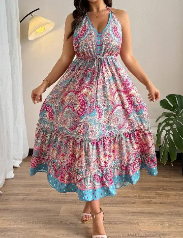 Rochie medie SHEIN CURVE, mix culori