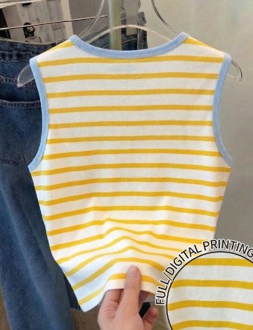 Top SHEIN, galben
