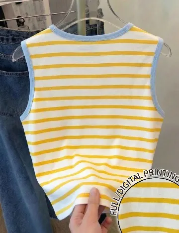 Top SHEIN, galben