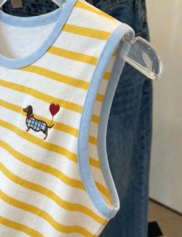 Top SHEIN, galben
