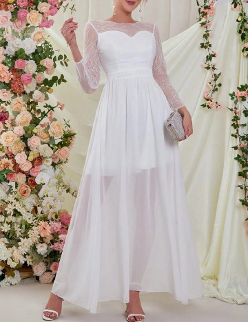 Rochie lunga SHEIN, alb