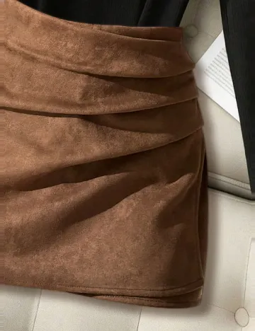 Fusta pantalon SHEIN, maro