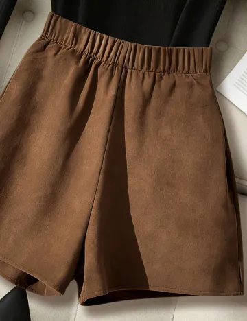 Fusta pantalon SHEIN, maro