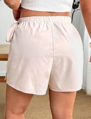 Fusta pantalon SHEIN CURVE, crem