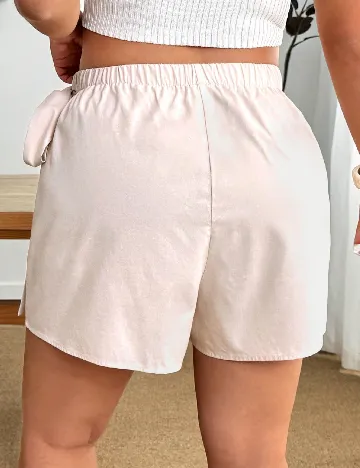 Fusta pantalon SHEIN CURVE, crem